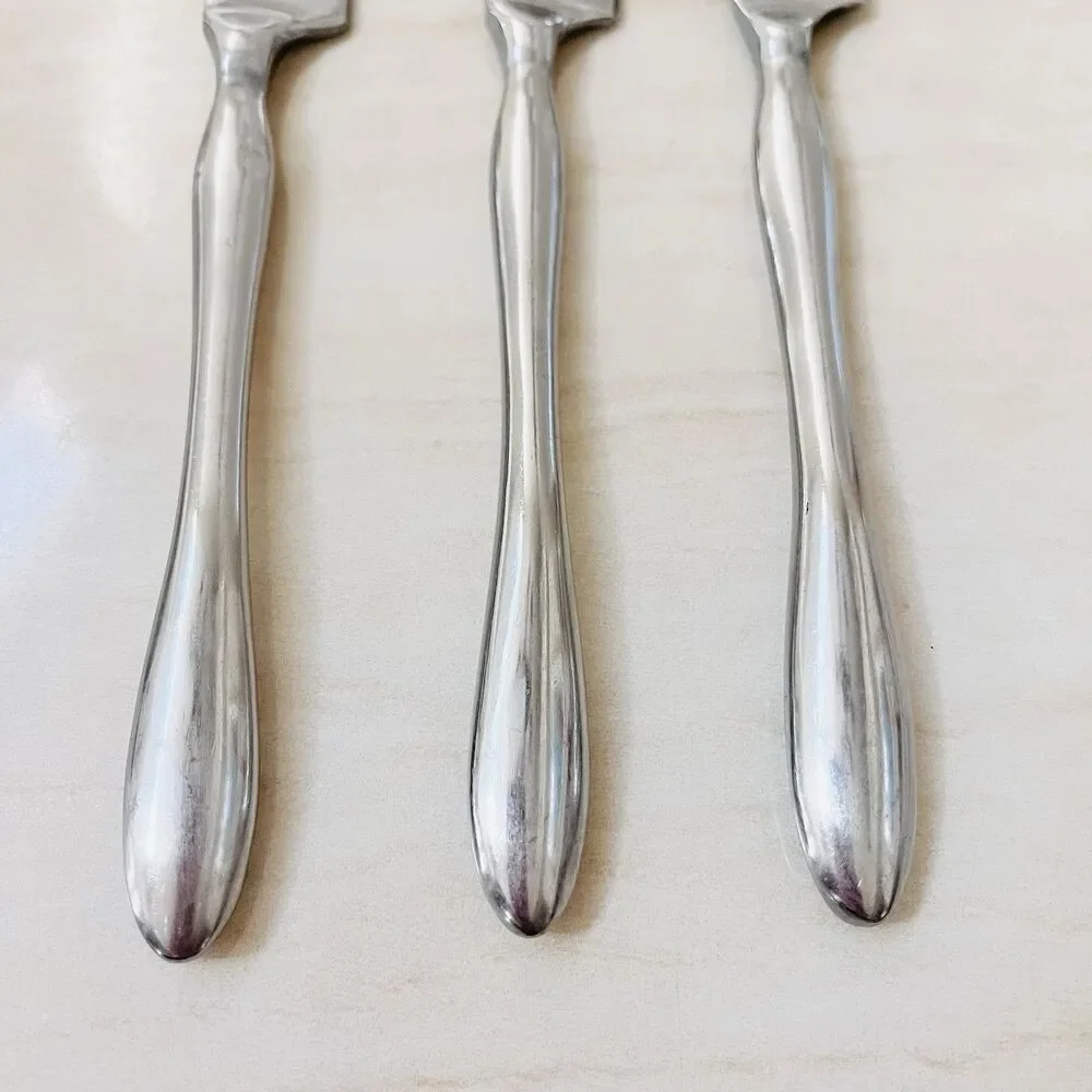 3pc HAMPTON SILVERSMITHS HSV31 Dinner Knife 9 1/8” Stainless Satin Frosted 18/8
